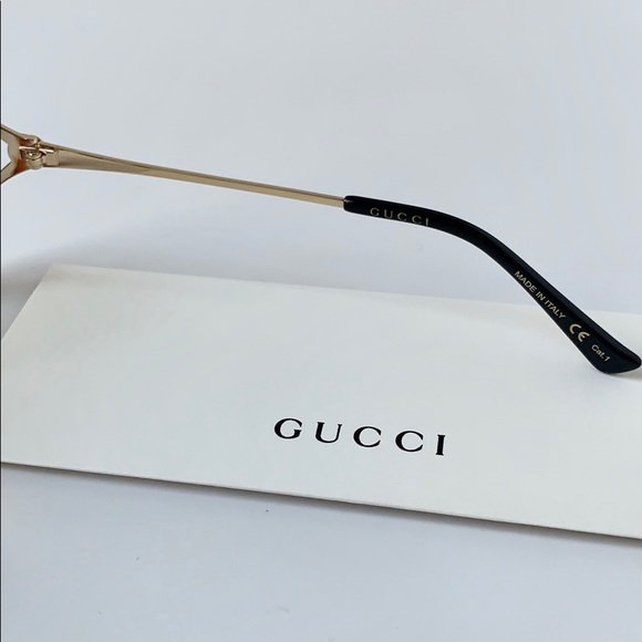 Gucci Sunglasses GG0647S 003 Havana/Gold/Green - Picture 7 of 7